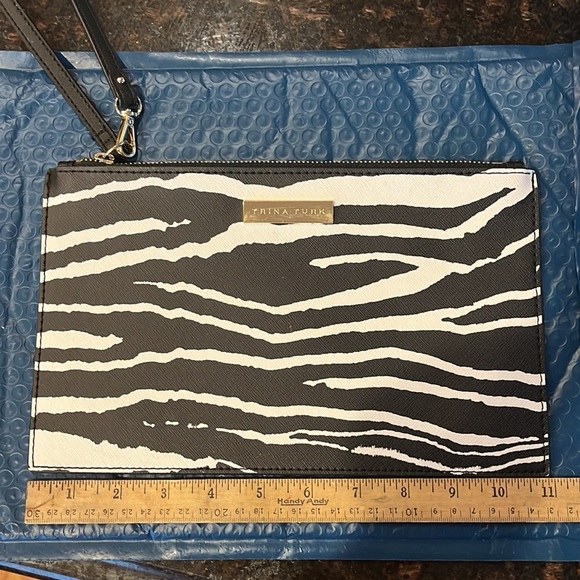 Zebra Print Trina Turk Wristlet - Picture 8 of 9